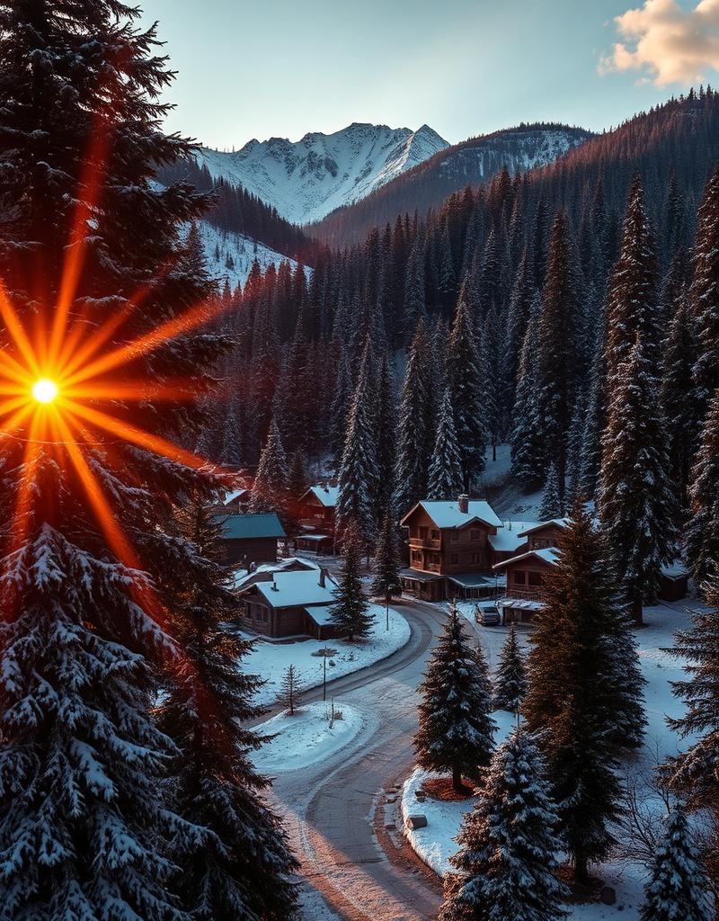 Snow-capped mountains of Manali